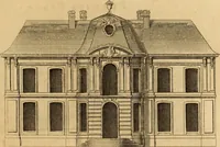 An illustration from L'art de bâtir des maisons de campagne : où L'on traite de leur distribution, de leur construction, & de leur decoration ... Avec l'explication de ces projets, et des desseins de menuiserie, de serrurerie, de parterres, & d'autres ornemens propres à la decoration intérieure & extérieure ... (1761)