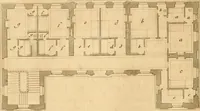 An illustration from L'art de bâtir des maisons de campagne : où L'on traite de leur distribution, de leur construction, & de leur decoration ... Avec l'explication de ces projets, et des desseins de menuiserie, de serrurerie, de parterres, & d'autres ornemens propres à la decoration intérieure & extérieure ... (1761)