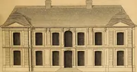 An illustration from L'art de bâtir des maisons de campagne : où L'on traite de leur distribution, de leur construction, & de leur decoration ... Avec l'explication de ces projets, et des desseins de menuiserie, de serrurerie, de parterres, & d'autres ornemens propres à la decoration intérieure & extérieure ... (1761)