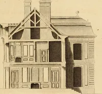 An illustration from L'art de bâtir des maisons de campagne : où L'on traite de leur distribution, de leur construction, & de leur decoration ... Avec l'explication de ces projets, et des desseins de menuiserie, de serrurerie, de parterres, & d'autres ornemens propres à la decoration intérieure & extérieure ... (1761)