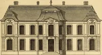 An illustration from L'art de bâtir des maisons de campagne : où L'on traite de leur distribution, de leur construction, & de leur decoration ... Avec l'explication de ces projets, et des desseins de menuiserie, de serrurerie, de parterres, & d'autres ornemens propres à la decoration intérieure & extérieure ... (1761)