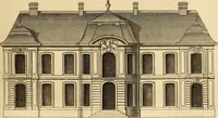 An illustration from L'art de bâtir des maisons de campagne : où L'on traite de leur distribution, de leur construction, & de leur decoration ... Avec l'explication de ces projets, et des desseins de menuiserie, de serrurerie, de parterres, & d'autres ornemens propres à la decoration intérieure & extérieure ... (1761)