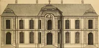 An illustration from L'art de bâtir des maisons de campagne : où L'on traite de leur distribution, de leur construction, & de leur decoration ... Avec l'explication de ces projets, et des desseins de menuiserie, de serrurerie, de parterres, & d'autres ornemens propres à la decoration intérieure & extérieure ... (1761)