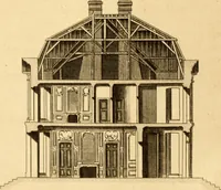Picture 76 of 256 from L'art de bâtir des maisons de campagne : où L'on traite de leur distribution, de leur construction, & de leur decoration ... Avec l'explication de ces projets, et des desseins de menuiserie, de serrurerie, de parterres, & d'autres ornemens propres à la decoration intérieure & extérieure ... (1761), leaf 175