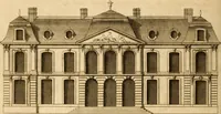 An illustration from L'art de bâtir des maisons de campagne : où L'on traite de leur distribution, de leur construction, & de leur decoration ... Avec l'explication de ces projets, et des desseins de menuiserie, de serrurerie, de parterres, & d'autres ornemens propres à la decoration intérieure & extérieure ... (1761)