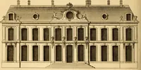 An illustration from L'art de bâtir des maisons de campagne : où L'on traite de leur distribution, de leur construction, & de leur decoration ... Avec l'explication de ces projets, et des desseins de menuiserie, de serrurerie, de parterres, & d'autres ornemens propres à la decoration intérieure & extérieure ... (1761)