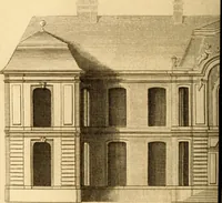An illustration from L'art de bâtir des maisons de campagne : où L'on traite de leur distribution, de leur construction, & de leur decoration ... Avec l'explication de ces projets, et des desseins de menuiserie, de serrurerie, de parterres, & d'autres ornemens propres à la decoration intérieure & extérieure ... (1761)
