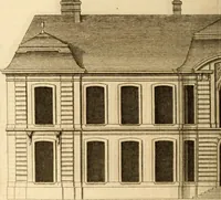An illustration from L'art de bâtir des maisons de campagne : où L'on traite de leur distribution, de leur construction, & de leur decoration ... Avec l'explication de ces projets, et des desseins de menuiserie, de serrurerie, de parterres, & d'autres ornemens propres à la decoration intérieure & extérieure ... (1761)