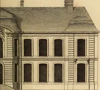 An illustration from L'art de bâtir des maisons de campagne : où L'on traite de leur distribution, de leur construction, & de leur decoration ... Avec l'explication de ces projets, et des desseins de menuiserie, de serrurerie, de parterres, & d'autres ornemens propres à la decoration intérieure & extérieure ... (1761)