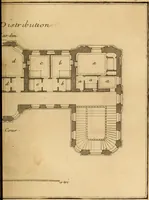 An illustration from L'art de bâtir des maisons de campagne : où L'on traite de leur distribution, de leur construction, & de leur decoration ... Avec l'explication de ces projets, et des desseins de menuiserie, de serrurerie, de parterres, & d'autres ornemens propres à la decoration intérieure & extérieure ... (1761)