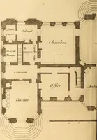 An illustration from L'art de bâtir des maisons de campagne : où L'on traite de leur distribution, de leur construction, & de leur decoration ... Avec l'explication de ces projets, et des desseins de menuiserie, de serrurerie, de parterres, & d'autres ornemens propres à la decoration intérieure & extérieure ... (1761)