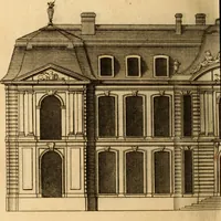 An illustration from L'art de bâtir des maisons de campagne : où L'on traite de leur distribution, de leur construction, & de leur decoration ... Avec l'explication de ces projets, et des desseins de menuiserie, de serrurerie, de parterres, & d'autres ornemens propres à la decoration intérieure & extérieure ... (1761)