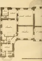 An illustration from L'art de bâtir des maisons de campagne : où L'on traite de leur distribution, de leur construction, & de leur decoration ... Avec l'explication de ces projets, et des desseins de menuiserie, de serrurerie, de parterres, & d'autres ornemens propres à la decoration intérieure & extérieure ... (1761)