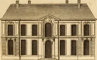 An illustration from L'art de bâtir des maisons de campagne : où L'on traite de leur distribution, de leur construction, & de leur decoration ... Avec l'explication de ces projets, et des desseins de menuiserie, de serrurerie, de parterres, & d'autres ornemens propres à la decoration intérieure & extérieure ... (1761)