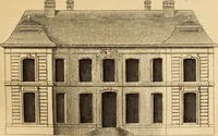 An illustration from L'art de bâtir des maisons de campagne : où L'on traite de leur distribution, de leur construction, & de leur decoration ... Avec l'explication de ces projets, et des desseins de menuiserie, de serrurerie, de parterres, & d'autres ornemens propres à la decoration intérieure & extérieure ... (1761)