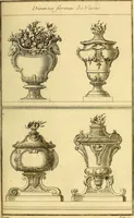 Picture 69 of 179 from L'art de bâtir des maisons de campagne : où L'on traite de leur distribution, de leur construction, & de leur decoration ... Avec l'explication de ces projets, et des desseins de menuiserie, de serrurerie, de parterres, & d'autres ornemens propres à la decoration intérieure & extérieure ... (1761), leaf 284