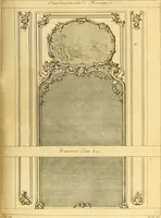 Picture 102 of 179 from L'art de bâtir des maisons de campagne : où L'on traite de leur distribution, de leur construction, & de leur decoration ... Avec l'explication de ces projets, et des desseins de menuiserie, de serrurerie, de parterres, & d'autres ornemens propres à la decoration intérieure & extérieure ... (1761), leaf 340