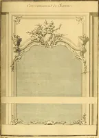 Picture 106 of 179 from L'art de bâtir des maisons de campagne : où L'on traite de leur distribution, de leur construction, & de leur decoration ... Avec l'explication de ces projets, et des desseins de menuiserie, de serrurerie, de parterres, & d'autres ornemens propres à la decoration intérieure & extérieure ... (1761), leaf 348