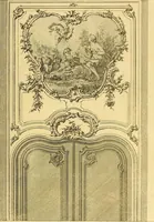An illustration from L'art de bâtir des maisons de campagne : où L'on traite de leur distribution, de leur construction, & de leur decoration ... Avec l'explication de ces projets, et des desseins de menuiserie, de serrurerie, de parterres, & d'autres ornemens propres à la decoration intérieure & extérieure ... (1761)
