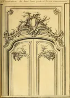 An illustration from L'art de bâtir des maisons de campagne : où L'on traite de leur distribution, de leur construction, & de leur decoration ... Avec l'explication de ces projets, et des desseins de menuiserie, de serrurerie, de parterres, & d'autres ornemens propres à la decoration intérieure & extérieure ... (1761)