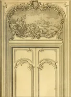 An illustration from L'art de bâtir des maisons de campagne : où L'on traite de leur distribution, de leur construction, & de leur decoration ... Avec l'explication de ces projets, et des desseins de menuiserie, de serrurerie, de parterres, & d'autres ornemens propres à la decoration intérieure & extérieure ... (1761)