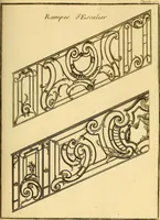 Picture 142 of 179 from L'art de bâtir des maisons de campagne : où L'on traite de leur distribution, de leur construction, & de leur decoration ... Avec l'explication de ces projets, et des desseins de menuiserie, de serrurerie, de parterres, & d'autres ornemens propres à la decoration intérieure & extérieure ... (1761), leaf 402