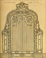 An illustration from L'art de bâtir des maisons de campagne : où L'on traite de leur distribution, de leur construction, & de leur decoration ... Avec l'explication de ces projets, et des desseins de menuiserie, de serrurerie, de parterres, & d'autres ornemens propres à la decoration intérieure & extérieure ... (1761)
