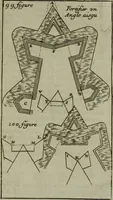 Picture 60 of 102 from L'art de fortifier, de defendre, et d'attaquer les places : suivant les methodes françoises, hollandoises, italiennes & espagnoles, le tout enrichy de figures en taille douce (1677), leaf 386