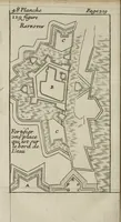 An illustration from L'art de fortifier, de defendre, et d'attaquer les places : suivant les methodes françoises, hollandoises, italiennes & espagnoles, le tout enrichy de figures en taille douce (1677)