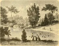 An illustration from L'art des jardins. Parcs--jardins--promenades--étude historique--principles de la composition des jardins--plantations--décoration pittoresque et artistique des parcs et jardins publics; traité pratique et didactique (1886)