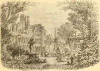 An illustration from L'art des jardins. Parcs--jardins--promenades--étude historique--principles de la composition des jardins--plantations--décoration pittoresque et artistique des parcs et jardins publics; traité pratique et didactique (1886)