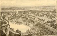 An illustration from L'art des jardins. Parcs--jardins--promenades--étude historique--principles de la composition des jardins--plantations--décoration pittoresque et artistique des parcs et jardins publics; traité pratique et didactique (1886)