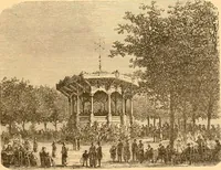 An illustration from L'art des jardins. Parcs--jardins--promenades--étude historique--principles de la composition des jardins--plantations--décoration pittoresque et artistique des parcs et jardins publics; traité pratique et didactique (1886)