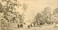 An illustration from L'art des jardins. Parcs--jardins--promenades--étude historique--principles de la composition des jardins--plantations--décoration pittoresque et artistique des parcs et jardins publics; traité pratique et didactique (1886)
