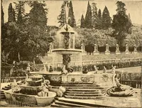 An illustration from L'art des jardins. Parcs--jardins--promenades--étude historique--principles de la composition des jardins--plantations--décoration pittoresque et artistique des parcs et jardins publics; traité pratique et didactique (1886)