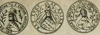 An illustration from L'art du blason justifié, ou, Les preuves du véritable art du blason ... : avec la méthode abbrégée des principes héraldiques (1661)