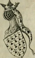 An illustration from L'art du blason justifié, ou, Les preuves du véritable art du blason ... : avec la méthode abbrégée des principes héraldiques (1661)