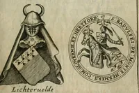 Picture 9 of 12 from L'art du blason justifié, ou, Les preuves du véritable art du blason ... : avec la méthode abbrégée des principes héraldiques (1661), leaf 222