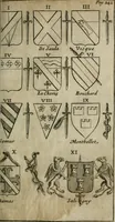 An illustration from L'art du blason justifié, ou, Les preuves du véritable art du blason ... : avec la méthode abbrégée des principes héraldiques (1661)