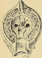 An illustration from L'arte nell'industria : lavori di legno e pastiglia, lavori di metallo, lavori di pietra, marmo, alabastro, ceramica, musaico, vetro, lavori di osso e avorio, lavori tessili, carte da parati e cuoi decorati, ricami, pizzi, cartelloni, stampe, ecc. (1907)