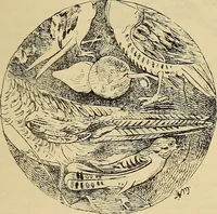 An illustration from L'arte nell'industria : lavori di legno e pastiglia, lavori di metallo, lavori di pietra, marmo, alabastro, ceramica, musaico, vetro, lavori di osso e avorio, lavori tessili, carte da parati e cuoi decorati, ricami, pizzi, cartelloni, stampe, ecc. (1907)