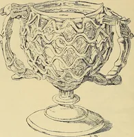 An illustration from L'arte nell'industria : lavori di legno e pastiglia, lavori di metallo, lavori di pietra, marmo, alabastro, ceramica, musaico, vetro, lavori di osso e avorio, lavori tessili, carte da parati e cuoi decorati, ricami, pizzi, cartelloni, stampe, ecc. (1907)