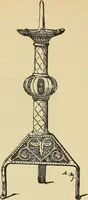 An illustration from L'arte nell'industria : lavori di legno e pastiglia, lavori di metallo, lavori di pietra, marmo, alabastro, ceramica, musaico, vetro, lavori di osso e avorio, lavori tessili, carte da parati e cuoi decorati, ricami, pizzi, cartelloni, stampe, ecc. (1907)
