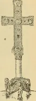 An illustration from L'arte nell'industria : lavori di legno e pastiglia, lavori di metallo, lavori di pietra, marmo, alabastro, ceramica, musaico, vetro, lavori di osso e avorio, lavori tessili, carte da parati e cuoi decorati, ricami, pizzi, cartelloni, stampe, ecc. (1907)