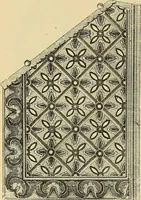Picture 213 of 483 from L'arte nell'industria : lavori di legno e pastiglia, lavori di metallo, lavori di pietra, marmo, alabastro, ceramica, musaico, vetro, lavori di osso e avorio, lavori tessili, carte da parati e cuoi decorati, ricami, pizzi, cartelloni, stampe, ecc. (1907), leaf 231