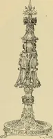An illustration from L'arte nell'industria : lavori di legno e pastiglia, lavori di metallo, lavori di pietra, marmo, alabastro, ceramica, musaico, vetro, lavori di osso e avorio, lavori tessili, carte da parati e cuoi decorati, ricami, pizzi, cartelloni, stampe, ecc. (1907)