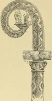 An illustration from L'arte nell'industria : lavori di legno e pastiglia, lavori di metallo, lavori di pietra, marmo, alabastro, ceramica, musaico, vetro, lavori di osso e avorio, lavori tessili, carte da parati e cuoi decorati, ricami, pizzi, cartelloni, stampe, ecc. (1907)