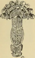 An illustration from L'arte nell'industria : lavori di legno e pastiglia, lavori di metallo, lavori di pietra, marmo, alabastro, ceramica, musaico, vetro, lavori di osso e avorio, lavori tessili, carte da parati e cuoi decorati, ricami, pizzi, cartelloni, stampe, ecc. (1907)