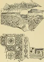 An illustration from L'arte nell'industria : lavori di legno e pastiglia, lavori di metallo, lavori di pietra, marmo, alabastro, ceramica, musaico, vetro, lavori di osso e avorio, lavori tessili, carte da parati e cuoi decorati, ricami, pizzi, cartelloni, stampe, ecc. (1907)