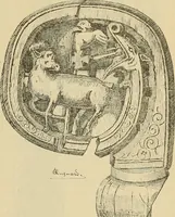 Picture 276 of 483 from L'arte nell'industria : lavori di legno e pastiglia, lavori di metallo, lavori di pietra, marmo, alabastro, ceramica, musaico, vetro, lavori di osso e avorio, lavori tessili, carte da parati e cuoi decorati, ricami, pizzi, cartelloni, stampe, ecc. (1907), leaf 300